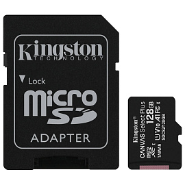 Карта памяти 128 Гб microSDXC Kingston Canvas Select Plus UHS-I (SDCS2/128GB)