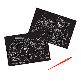 Гравюра Мульти-Пульти "Домашние животные", А5, разноцветная основа, пакет с европодвесом фото Гравюра Мульти-Пульти "Домашние животные", А5, разноцветная основа, пакет с европодвесом