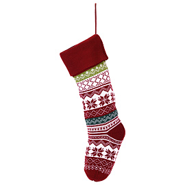 Носок новогодний для подарков, 23х2х54см, "Мечты сбываются", полиэстер, ЗОЛОТАЯ СКАЗКА, 592505