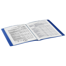 Папка 30 вкладышей BRAUBERG "Office", синяя, 0,5 мм, 222631 фото Папка 30 вкладышей BRAUBERG "Office", синяя, 0,5 мм, 222631