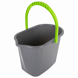 Ведро с отжимом York 10 л пластик (сливной носик)