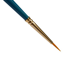 Кисть художественная синтетика Гамма "Галерея", круглая №3/0, короткая ручка