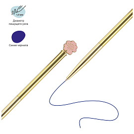 Ручка шариковая автоматическая MESHU "Verbena" синяя, 1,0мм