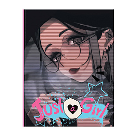 Бизнес-блокнот А6, 64л., ЛАЙТ BG "Только девочки", глянцевая ламинация