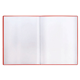 Папка с 10 вкладышами СТАММ А4, 9мм, 500мкм, пластик, красная фото Папка с 10 вкладышами СТАММ А4, 9мм, 500мкм, пластик, красная