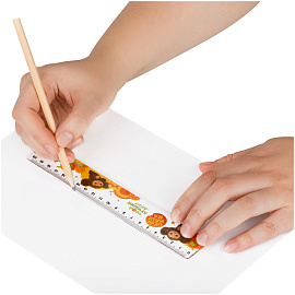 Линейка 20см Мульти-Пульти "Чебурашка", с принтом фото Линейка 20см Мульти-Пульти "Чебурашка", с принтом