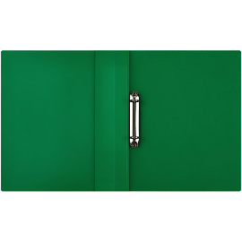 Папка на 2 кольцах СТАММ "Кристалл" А4, 25мм, 700мкм, пластик, зеленая фото Папка на 2 кольцах СТАММ "Кристалл" А4, 25мм, 700мкм, пластик, зеленая