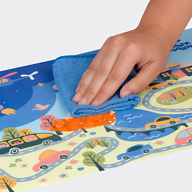 Клеенка для уроков труда Мульти-Пульти "Автопутешествия", 35*50см, ПВХ