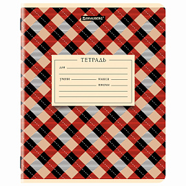 Тетрадь 24 л. BRAUBERG клетка, обложка картон, CLASSIC TEXTURE, 107306