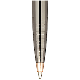 Ручка шариковая Delucci "Sole" синяя 1,0мм, цвет корпуса - оружейный металл, поворот., подарочная упаковка