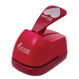 Дырокол фигурный "Сердце", диаметр вырезной фигуры 25 мм, ОСТРОВ СОКРОВИЩ, 227160 фото Дырокол фигурный "Сердце", диаметр вырезной фигуры 25 мм, ОСТРОВ СОКРОВИЩ, 227160