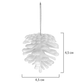 Украшение ёлочное 9 шт., 4 см, "Шишки", пластик, ЗОЛОТАЯ СКАЗКА, 592455