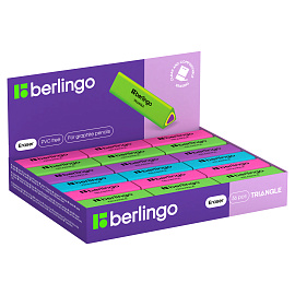 Ластик Berlingo "Triangle", треугольный, термопластичная резина, 44*15*15мм