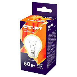 Лампа накаливания Старт 60 Вт E27 A 2700 К 710 Лм