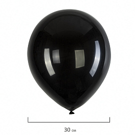 Шары воздушные 30 см, 100 штук, "ОДНОЦВЕТНЫЕ", чёрные, BRAUBERG KIDS, 591876 фото Шары воздушные 30 см, 100 штук, "ОДНОЦВЕТНЫЕ", чёрные, BRAUBERG KIDS, 591876