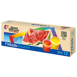 Гуашь Луч Школа творчества 12 цветов по 20 мл