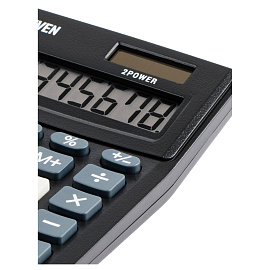 Калькулятор настольный Eleven Business Line CMB801-BK, 8 разрядов, двойное питание, 102*137*31мм, черный