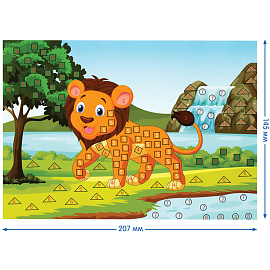 Мозаика гелевая Мульти-Пульти "Львенок