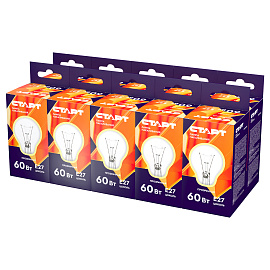 Лампа накаливания Старт 60 Вт E27 A 2700 К 710 Лм