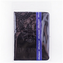 Обложка для паспорта OfficeSpace кожа, тиснение "Герб", крокодил, ассорти