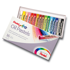 Пастель масляная Pentel Arts круглая 16 цветов