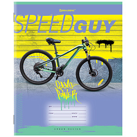 Тетрадь 12 л. BRAUBERG, клетка, обложка картон, "URBAN BOYS", 106466