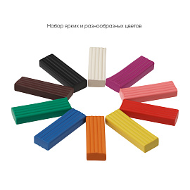 Пластилин Гамма "Мультики", 10 цветов, 200г, со стеком, картон. упаковка фото Пластилин Гамма "Мультики", 10 цветов, 200г, со стеком, картон. упаковка