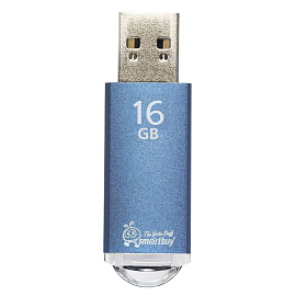 Флешка USB 2.0 16 ГБ Smartbuy V-Cut (SB16GBVC-B)