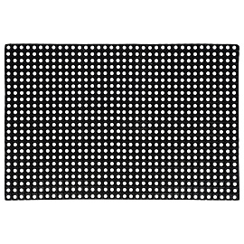 Коврик входной резиновый крупноячеистый грязезащитный 100х150 см, толщина 22 мм, черный, VORTEX