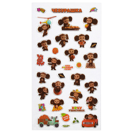 Наклейки гелевые Мульти-Пульти "Чебанаклейки", 22*10см, пакет европодвес