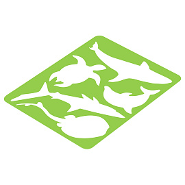 Трафарет-раскраска СТАММ "Морские обитатели", пакет, европодвес фото Трафарет-раскраска СТАММ "Морские обитатели", пакет, европодвес