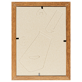 Рамка деревянная (МДФ) 15*21см, OfficeSpace, №1, акриловое небьющееся стекло, мокко