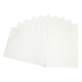 Картон белый А4, двуст., Мульти-Пульти, 10л., мелованный, в папке, "Чебурашка