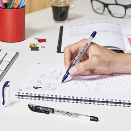 Ручка гелевая неавтоматическая Bic Gelocity Stic черная (толщина линии письма 0.29 мм)