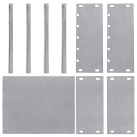 Мангал сборный стальной, размер 300х240х300 мм, в пленке, 701722 фото Мангал сборный стальной, размер 300х240х300 мм, в пленке, 701722