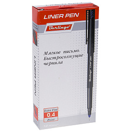 Ручка капиллярная Berlingo "Liner pen" синяя, 0,4мм