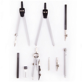 Готовальня ArtSpace, 9 предметов, циркуль 135мм, пластиковый футляр фото Готовальня ArtSpace, 9 предметов, циркуль 135мм, пластиковый футляр