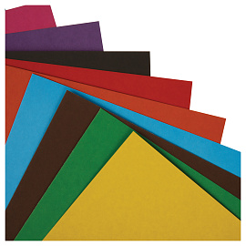 Картон цветной А4, Мульти-Пульти, 10л., 10цв., немелованный, в папке, "Приключения Енота