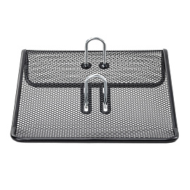 Подставка для календаря большая BRAUBERG "Germanium", металлическая, 57х200х200 мм, черная, 231972