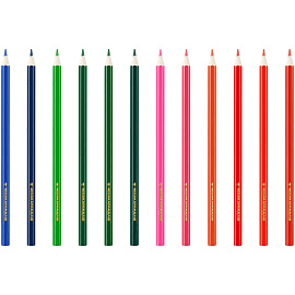 Карандаши цветные Мульти-Пульти "Чебурашка", 24цв., заточен., картон, европодвес