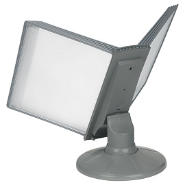 Демосистема настольная OfficeSpace с 10 серыми панелями, вращающаяся