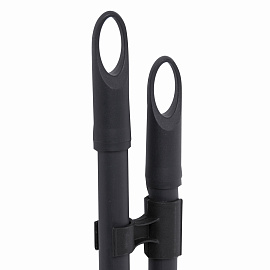 Совок для мусора + щетка, рукоятки 80 см пластик, синий, "ЛЕНИВКА XL", LAIMA, 608212