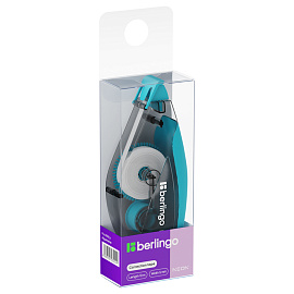 Корректирующая лента Berlingo "Neon" 5мм*10м, аквамарин, PET бокс, европодвес