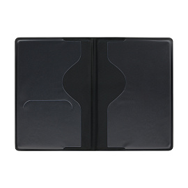 Обложка для паспорта OfficeSpace "Бабочки" мягкий полиуретан, золотая, тиснение золотом