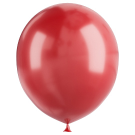Воздушные шары, 50шт., М12/30см, MESHU, пастель, красный