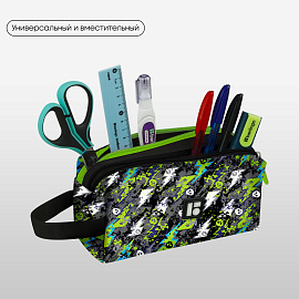 Пенал 2 отделения, 200*80*90 Berlingo "Hazard", полиэстер