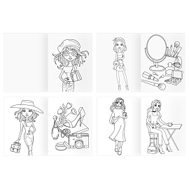 Суперраскраска на склейке А4, 40 стр., ТРИ СОВЫ "Для стильных девочек