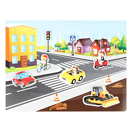 Игра развивающая на магнитах ТРИ СОВЫ "Транспорт", 23 эл.