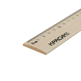 Линейка 20см Красин "Стандарт", дерево фото Линейка 20см Красин "Стандарт", дерево