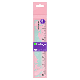 Линейка 15см Berlingo "Haze", пластиковая, ассорти, европодвес фото Линейка 15см Berlingo "Haze", пластиковая, ассорти, европодвес